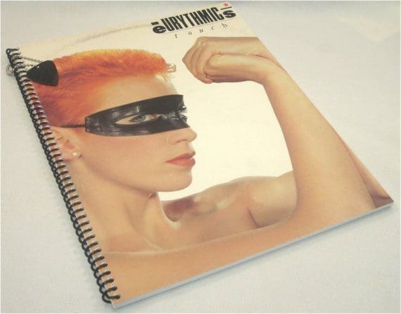 Eurythmics UpCycled Cover Notebook 1