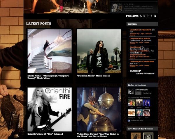 Dave Stewart Website