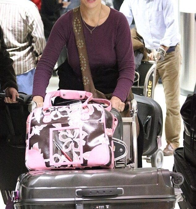 Annie Lennox and Mitch Arriving in LA
