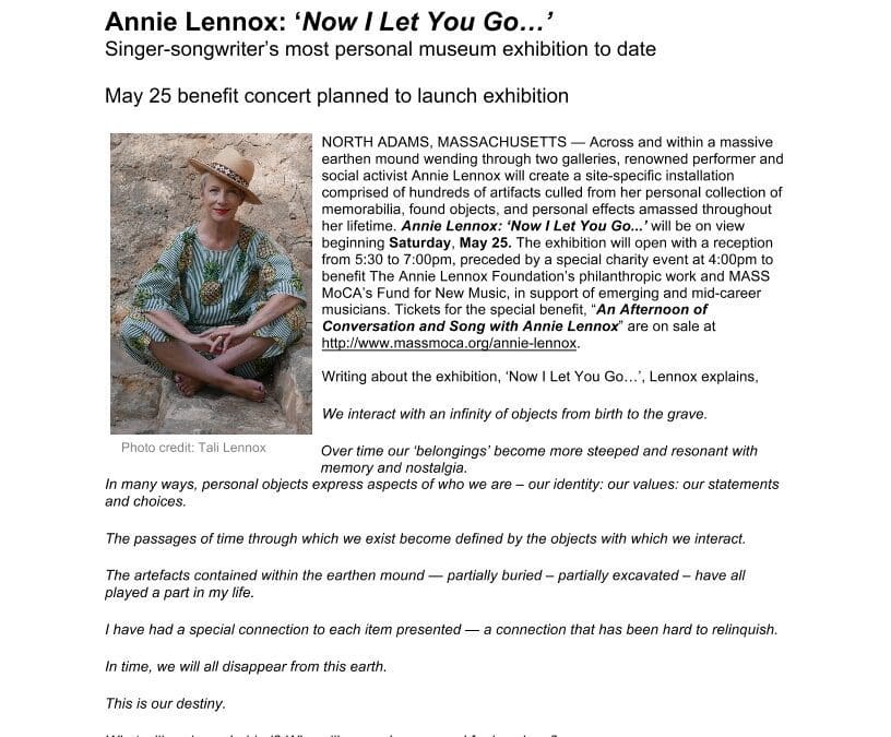 2019-02-20 – Annie Lennox – Now I Let You Go from The USA ID: 3118