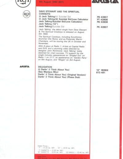 1990-08-06 – Dave Stewart – Jack Talking from The UK ID: 3171