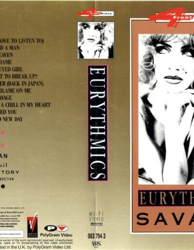 1991-10-01 – Eurythmics – Savage Video 02 from The UK ID: 3183