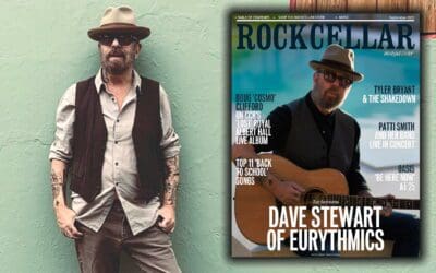 Dave Stewart is the main cover feature on the latest issue of Rock Cellar Magazine along with an extensive interview
