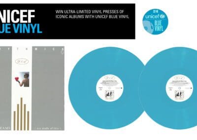 The 40 copies of the UNICEF Blue Vinyl Edition of Sweet Dreams have started arriving with lucky raffle winners in the UK
