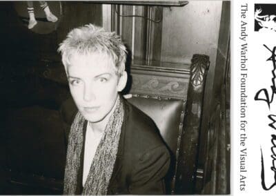 Your chance to own this 1985 Print of Annie Lennox taken by Andy Warhol in aid of The Andy Warhol Foundation for the Visual Arts but you will need deep pockets!
