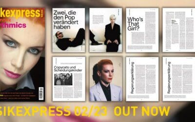 Eurythmics fans in Germany, look out for Annie Lennox on the cover of the February edition of Musik Express