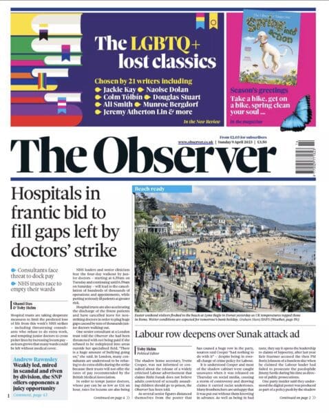 2023-04-09 – Dave Stewart – The Observer from The UK ID: 3423