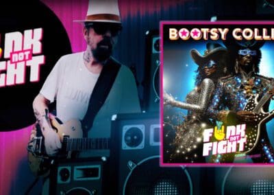 Dave Stewart joins legendary Bootsy Collins on a funky new single and video – ‘Funk Not Fight!
